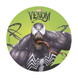 DISQUE AZYME COMESTIBLE 20 CM MARVEL VENOM - DECOR GATEAU ANNIVERSAIRE ENFANTS