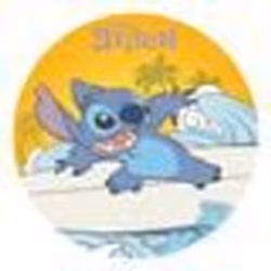 DISQUE AZYME COMESTIBLE 20 CM DISNEY STITCH - DECOR GATEAU ANNIVERSAIRE ENFANTS