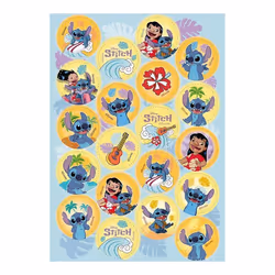 20 MINI DISQUES SANS SUCRE DISNEY LILO & STITCH DECOR GATEAU CUPCAKE