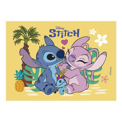 DECOR PLAQUE FONDANT STITCH & ANGEL DECOR GATEAU ANNIVERSAIRE DISNEY