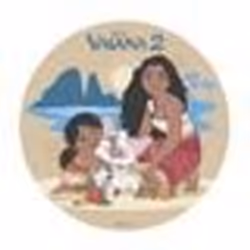 DISQUE AZYME COMESTIBLE 20 CM DISNEY VAIANA - DECOR GATEAU ANNIVERSAIRE ENFANTS