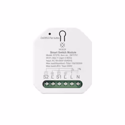 WOOX R7279, Commutateur intelligent, Avec fil, Polycarbonate (PC), Mat, Blanc, IP20