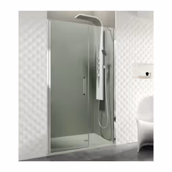 OPEN Portes battantes ouvertes avec fermeture fixe. Système d'élévation en tournant pour une bonne étanchéité. Profilés en al ...