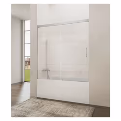 Absence de profil bas Profilés en aluminium Hauteur 150 cm Verre trempé de 6 mm d'épaisseur Guide-lame innovant avec bouton d ...