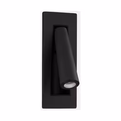 LEDS C4 Gamma Encastré LED Lampe de Lecture Encastrée Pliable Noir Métallisé IP20 2.1W 2700K | Finition : Noir métallisé | Ma ...