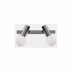 LEDS C4 Mist Applique Double Salle de Bain Double Chrome E14 | Finition : Chrome | Matériel: Verre Hauteur (cm): 20.00 | Long ...
