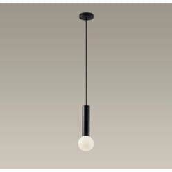 Leds-c4 - leds C4 Mist Salle de Bains Plafonnier Simple Suspension Noir Métallique E14