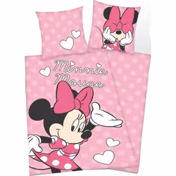 Parure de lit - Disney - Minnie - Housse de couette 140x200 cm - Taie 63x63 cm - Microfibre 100%