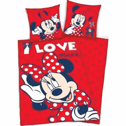 Parure de lit - DISNEY - Minnie - Housse de couette 140x200 cm - Taie 63x63 cm - 100% Microfibre