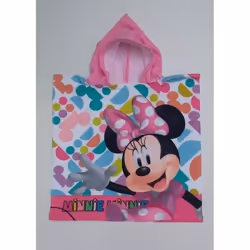Serviette Poncho De Bain - Disney - Minnie - Microfibres - 50/100 cm - Lavable
