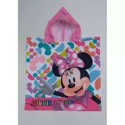 Serviette Poncho De Bain - Disney - Minnie - Microfibres - 50/100 cm - Lavable