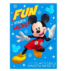 Couverture - Disney - Mickey - Polaire - Douce - Multicolore