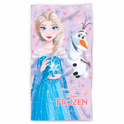 Serviette de plage en coton fille Disney Frozen Elsa & Olaf