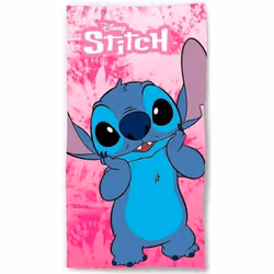 Serviette de plage en microfibre enfant Disney Stitch