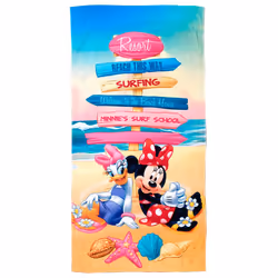 Serviette de plage en coton fille Disney Minnie