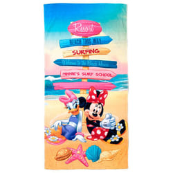 Serviette de plage en coton fille Disney Minnie