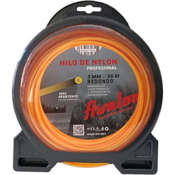 Fil Nylon pour débroussailleuse - Avalon - 3 mm x 56 m - Orange - Multifonction - Manuel