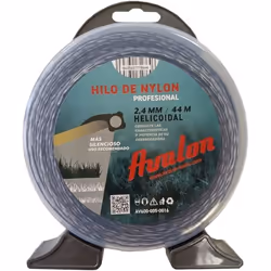 Avalon - Fil hélicoïdal en Nylon Universel pour débroussailleuse et Tondeuse (24 mm x 44 m)