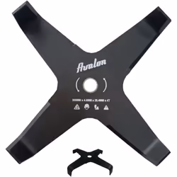 Avalon - Disque incurvé à 4 Pointes pour débroussailleuse (300 x 40 mm) Lame pour Couper principalement Les ronces