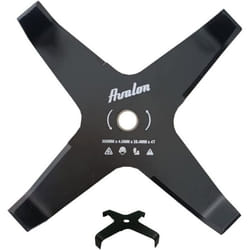Avalon - Disque incurvé à 4 Pointes pour débroussailleuse (300 x 40 mm) Lame pour Couper principalement Les ronces