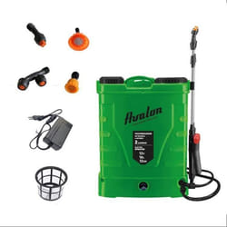 Avalon - Pulvérisateur à Dos à Pression à 2 lances avec Batterie Rechargeable réservoir 16 l lances INOX Vert