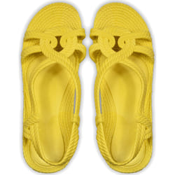 Tongs Brasileras pour femme de couleur jaune