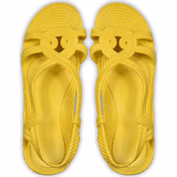 Tongs Brasileras pour femme de couleur jaune