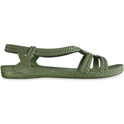 Tongs Brasileras pour femme de couleur vert militaire