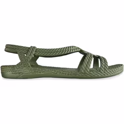 Tongs Brasileras pour femme de couleur vert militaire