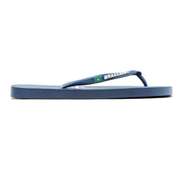 Tongs bleu marine avec semelles antidérapantes pour femme