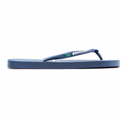 Tongs bleu marine avec semelles antidérapantes pour femme