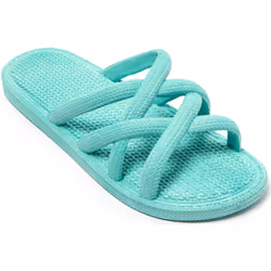 Sandales vert d'eau avec semelle antidérapante pour femme
