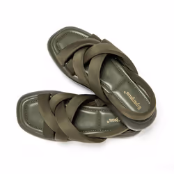 Brasileras UEYAK24_37 Chaussure Sandales Femelle Vert