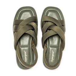 Brasileras UEYAK24_39 Chaussure Sandales Femelle Vert
