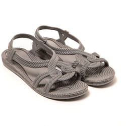Sandales femme Brasileras Gris semelle en gomme
