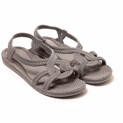 Sandales femme Brasileras Gris semelle en gomme