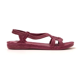 Sandales femme Brasileras Grenat semelle en gomme