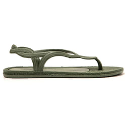 Tongs femme Brasileras Vert Militaire semelle en gomme