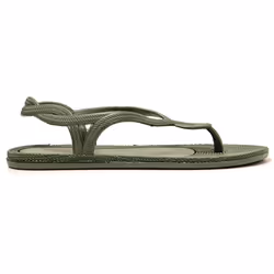 Tongs femme Brasileras Vert Militaire semelle en gomme