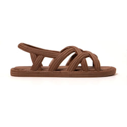 Sandales femme Brasileras Marron semelle en gomme