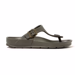 Sandales unisex Brasileras Vert Militaire semelle en gomme