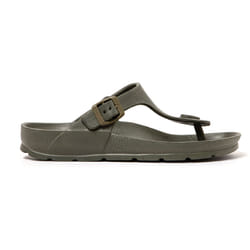 Sandales unisex Brasileras Vert Militaire semelle en gomme