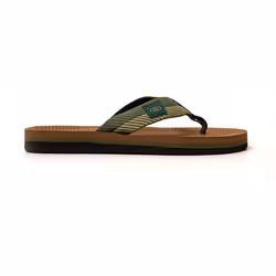 Tongs homme Brasileras Vert semelle en gomme
