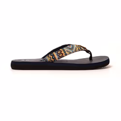 Tongs femme Brasileras Bleu semelle en gomme