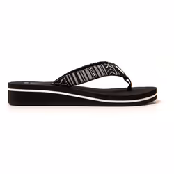 Tongs femme Brasileras Noir semelle en gomme