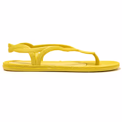 Tongs femme Brasileras Jaune semelle en gomme