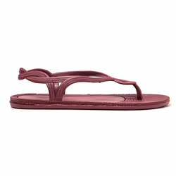 Tongs femme Brasileras Grenat semelle en gomme