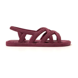Sandales femme Brasileras Grenat semelle en gomme