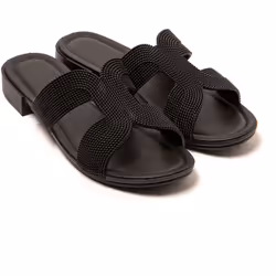 Sandales femme Brasileras Noir semelle en gomme