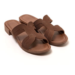 Sandales femme Brasileras Marron semelle en gomme